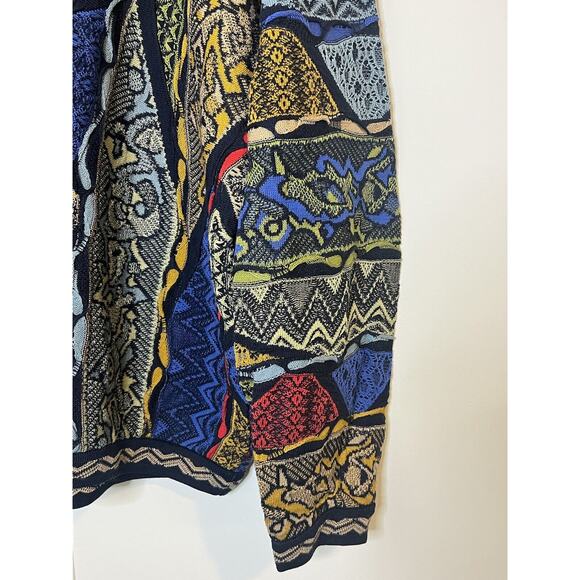 Coogi Australia Collared Sweater Size Large Multicolor 3D Knit Pullover 74095 - Picture 10 of 16
